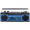 Radio Registratore Portatile USB SD Bluetooth Cassetta Trevi RR 501 BT Blu