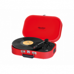 GIRADISCHI STEREO PORTATILE SALLY - TREVI TT 1020 BT ROSSO