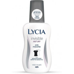 LYCIA INVISIBLE FAST DRY ANTI MACCHIE DEODORANTE VAPO CON MICROSPUGNE EFFETTO ASCIUTTO PROTEZIONE 48H 75 ML.