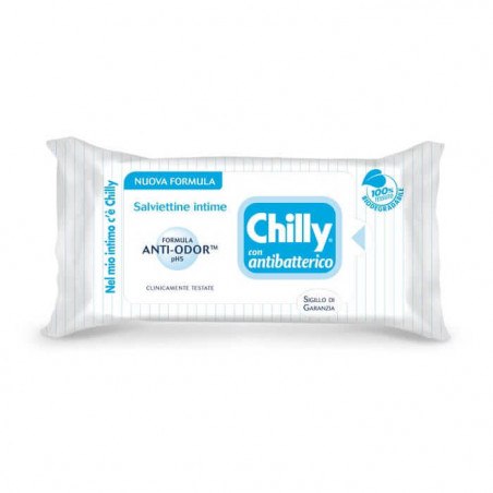 CHILLY SALVIETTE INTIME CON ANTIBATTERICO - CONFEZIONE DA 12 SALVIETTINE