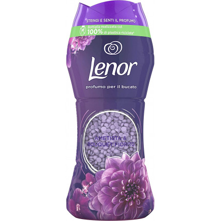 LENOR PROFUMO PER IL BUCATO PERLE PROFUMATE ALL'AMETISTA & BOUQUET FLOREALE 210 GR.