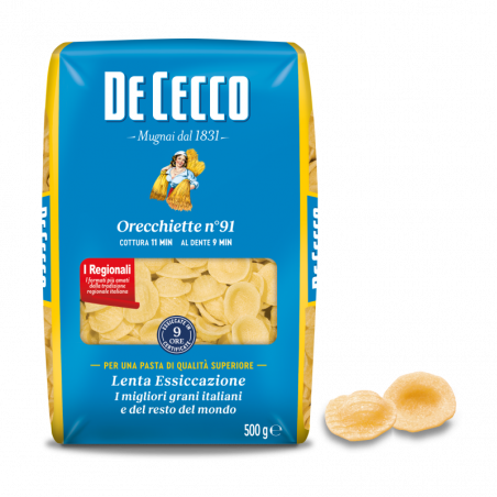 DE CECCO ORECCHIETTE Nº91 500  GR.