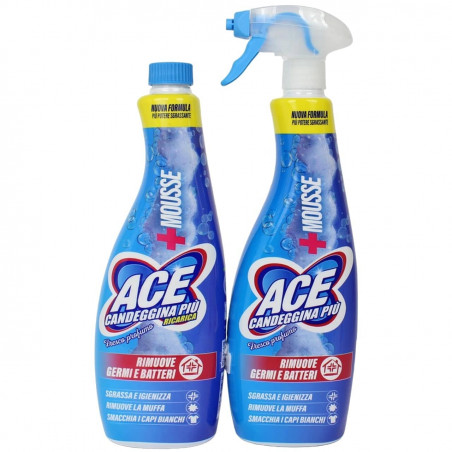 ACE CANDEGGINA PIÙ SPRAY FRESCO PROFUMO 800 ML. + RICARICA 800 ML.