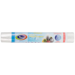 SACCHETTI FREEZER PER ALIMENTI CON LACCETTI EXTRA RESISTENTI - 70 SACCHETTI 28x42 CM.