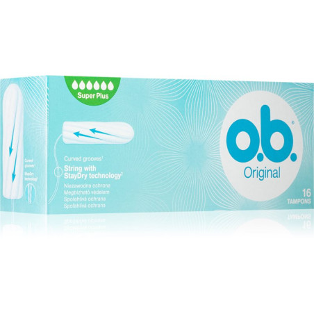 O.B. ORIGINAL SUPER PLUS FLUSSO INTENSO 16 TAMPONI INTERNI