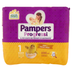 PAMPERS PROGRESSI NEWBORN TGL 1 (2/5 KG) - 28 PANNOLINI