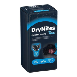 HUGGIES DRYNITES MUTANDINE ASSORBENTI PER LA NOTTE BIMBO 8/15 ANNI TGL L - 9 MUTANDINE