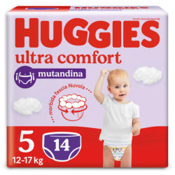 HUGGIES MUTANDINA ULTRA COMFORT TGL 5 (12/17 KG) - 14 PANNOLINI