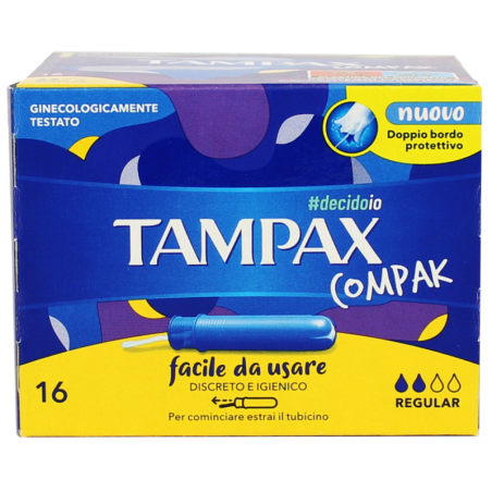 TAMPAX COMPAK REGULAR - 16 ASSORBENTI INTERNI