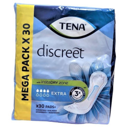 TENA DISCREET EXTRA INSTADRY ZONE - MEGA PACCO CON 30 ASSORBENTI