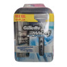 GILLETTE MACH 3 TURBO CONFEZIONE RASOIO CON 2 TESTINE DI RICAMBIO + GEL DA BARBA 75 ML. IN OMAGGIO