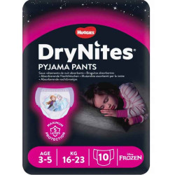 HUGGIES DRYNITES MUTANDINE ASSORBENTI PER LA NOTTE BIMBA 3/5 ANNI TGL S - 10 MUTANDINE