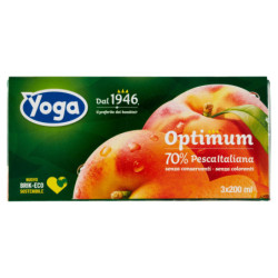 YOGA OPTIMUM SUCCHI DI FRUTTA ALLA PESCA 3X200 ML