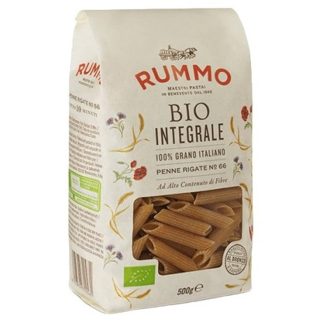 RUMMO PENNE RIGATE INTEGRALI BIO N°66 500 GR.