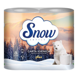 SNOW SOFTLY CARTA IGIENICA PLUS A 3 VELI 4 ROTOLI