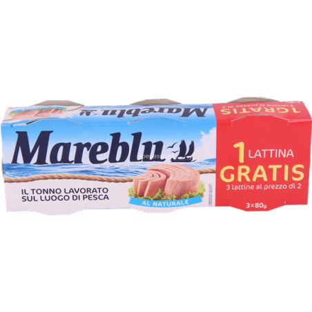 MAREBLU TONNO AL NATURALE 2+1 X80 GR.