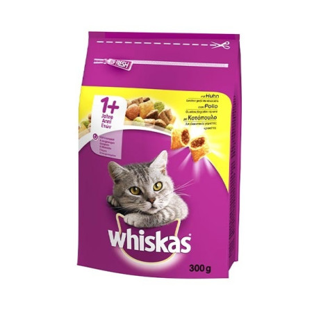 WHISKAS CROCCANTINI PER GATTI 1+ ANNI CON POLLO 300 GR.