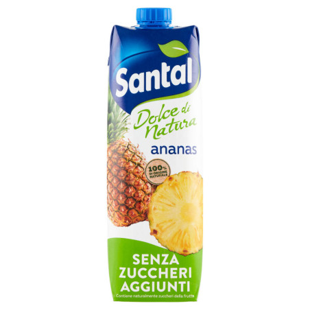 SANTÀL DOLCE DI NATURA SUCCO DI FRUTTA ALL'ANANAS SENZA ZUCCHERI ANANAS 1 LT.