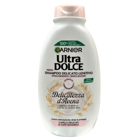 GARNIER ULTRA DOLCE SHAMPOO DOLCE LENITIVO DELICATEZZA D'AVENA PER CAPELLI DELICATI 300 ML.