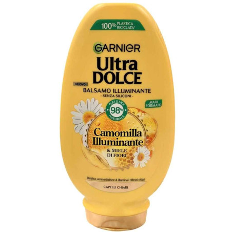 GARNIER ULTRA DOLCE BALSAMO CREMA ALLA CAMOMILLA PER CAPELLI CHIARI 250 ML