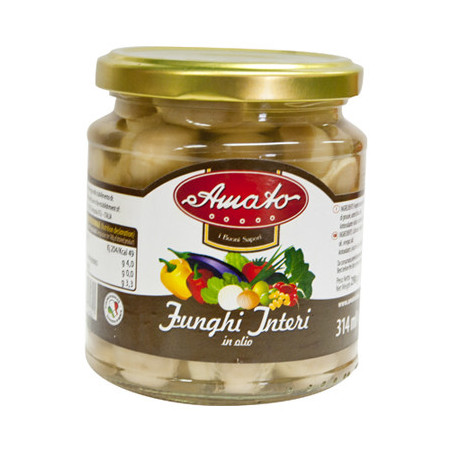 AMATO FUNGHI INTERI IN OLIO DI GIRASOLE 314 ML.