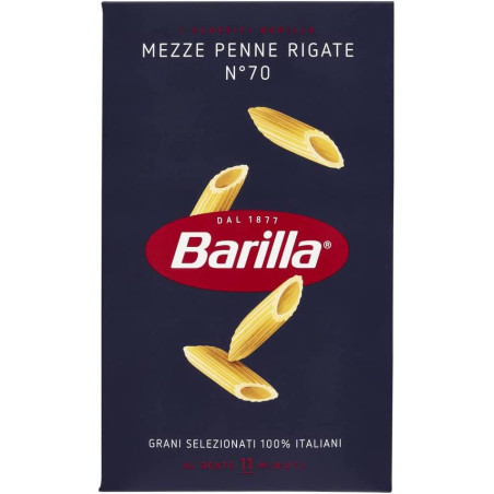 BARILLA MEZZE PENNE RIGATE N°70 500 GR.