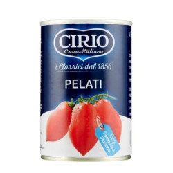 CIRIO POMODORI PELATI IN LATTINA 400 GR.