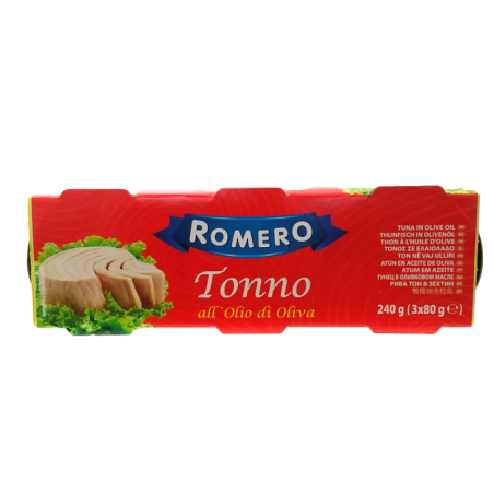 ROMERO TONNO ALL’OLIO DI OLIVA 3X80 GR.