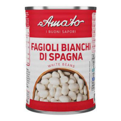 AMATO I BUONI SAPORI FAGIOLI BIANCHI DI SPAGNA IN LATTA DA 400 GR.