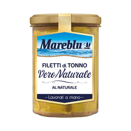 MAREBLU TONNO AL NATURALE IN VETRO 180 GR.