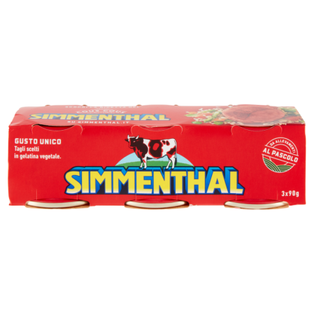 SIMMENTHAL CARNE DI BOVINO LESSATA 3X90 GR.