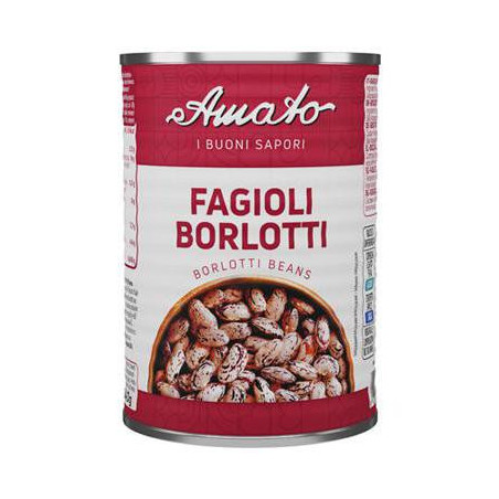 AMATO I BUONI SAPORI FAGIOLI BORLOTTI 400 GR.