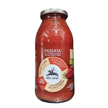 ALCE NERO PASSATA DI POMODORO FRESCO DA AGRICOLTURA BIOLOGICA 500 GR.