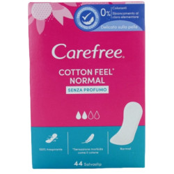 CAREFREE COTTON FEEL NORMAL SALVASLIP SENZA PROFUMO DELICATO 40+4 SALVASLIP