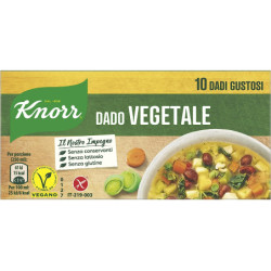 KNORR DADO VEGETALE CONFEZIONE 10 DADI GUSTOSI