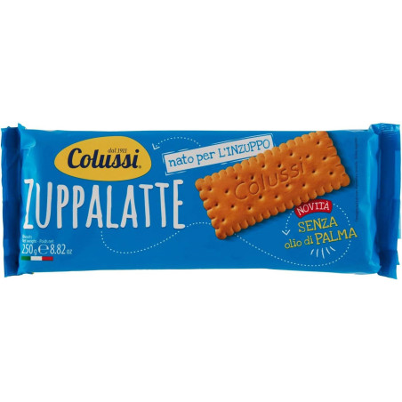 COLUSSI BISCOTTI ZUPPALATTE SENZA OLIO PALMA 250 GR.