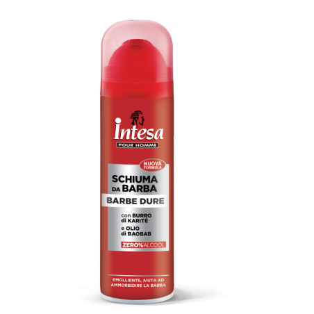 INTESA POUR HOMME SCHIUMA DA BARBA PER BARBE DURE 300 ML.