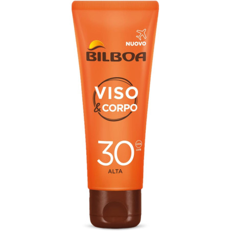 BILBOA CREMA VISO E CORPO CON PROTEZIONE SPF 30 DA 75 ML.