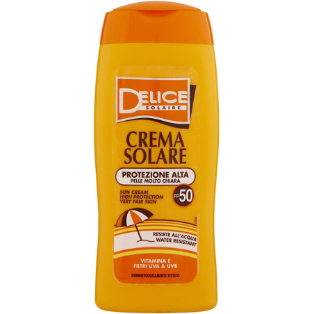 DELICE SOLAIRE CREMA SOLARE PROTEZIONE ALTA 50 SPF 250 ML.