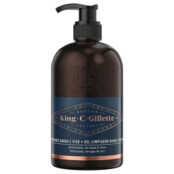 GILLETTE KING C DETERGENTE BARBA E VISO RINFRESCANTE CON ACQUA DI COCCO 350 ML