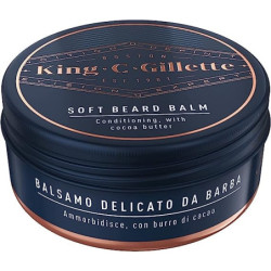 GILLETTE KING C BALSAMO DELICATO DA BARBA CON BURRO DI CACAO 100 ML