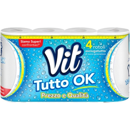 VIT ASCIUGATUTTO TUTTO OK 4 ROTOLI