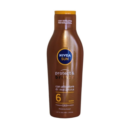 NIVEA SUN PROTECT & BRONZE CON ATTIVATORE DI MELANINA 6 SPF 200ML