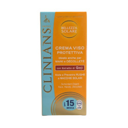 CLINIANS CREMA VISO PROTETTIVA ANTI AGE ANTIPOLLUTION TRIPLA PROTEZIONE 15 SPF IN FORMATO DA 75 ML