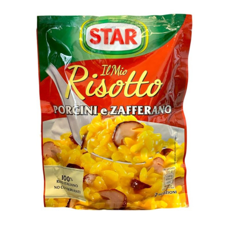 STAR RISOTTO AI PORCINI E ZAFFERANO 175 GR.