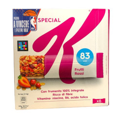 KELLOGG'S SPECIAL K BARRETTE DI CEREALI CON FRUTTI ROSSI 120 GR.