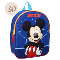 TOPOLINO ZAINETTO 3D BLU MARINO MICKEY MOUSE FORTI INSIEME 32x26x11CM