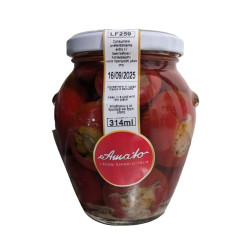 AMATO PEPERONCINI CILIEGINI RIPIENI CON TONNO E CAPPERI IN VETRO 314 ML.