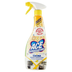 ACE SGRASSATORE SPRAY PER LA CUCINA SENZA CANDEGGINA AL LIMONE E BERGAMOTTO 500 ML.