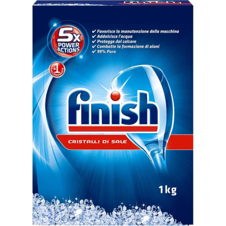 FINISH CRISTALLI DI SALE PER LAVASTOVIGLIE 1 KG.